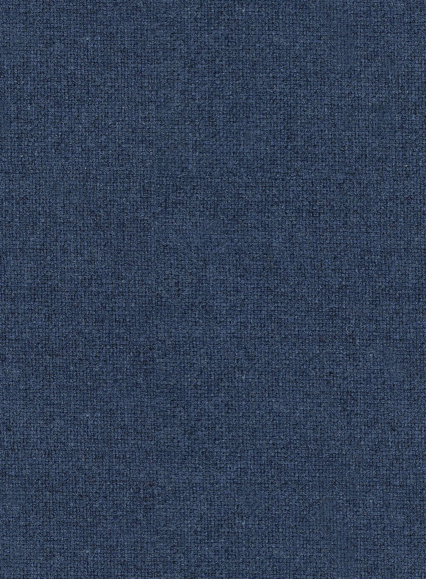 Rope Weave Persian Blue Highland Tweed Trousers - Image 5