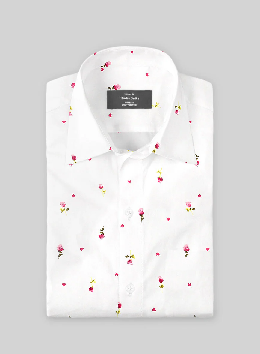 Rose Charm Cotton Shirt - Image 2