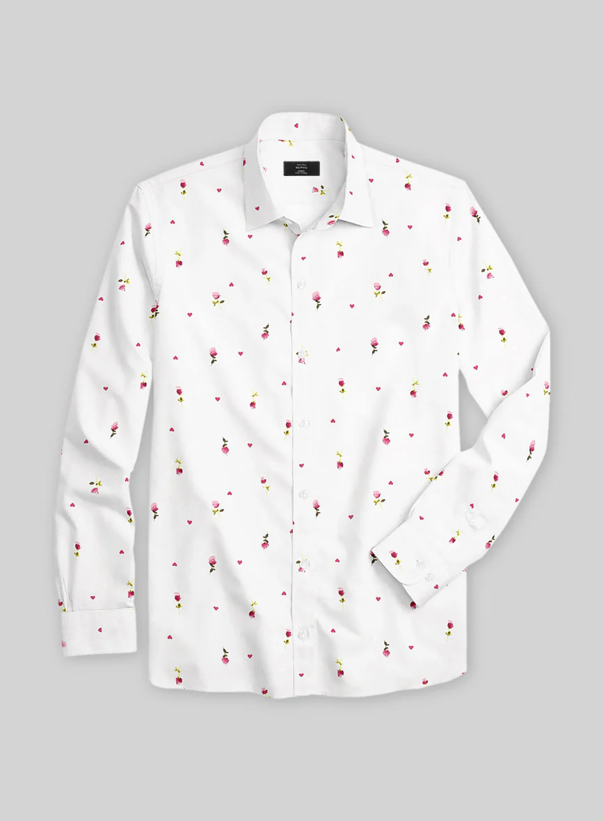 Rose Charm Cotton Shirt - Image 3