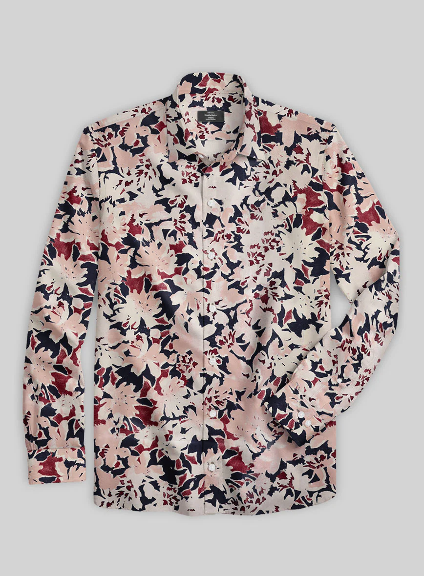 Rose Dusk Cotton Lycra Shirt - Image 3