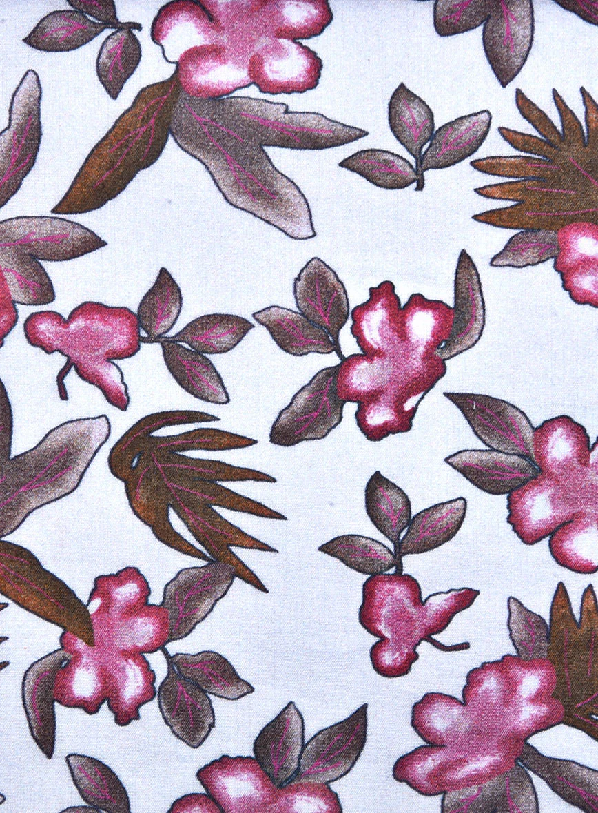 Rosewood Bloom Feather Cotton Shirt - Image 4