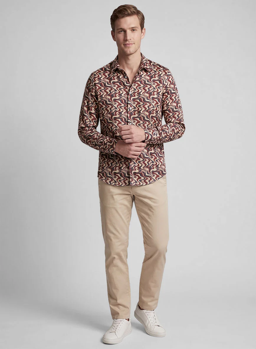 Rovello Swirl Silk Cotton Shirt - Image 4