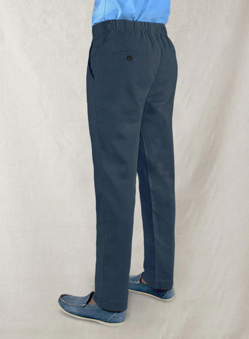Easy Pants Royal Blue Cotton Canvas - Image 2