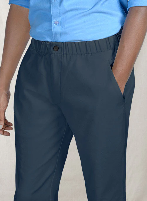 Easy Pants Royal Blue Cotton Canvas - Image 4
