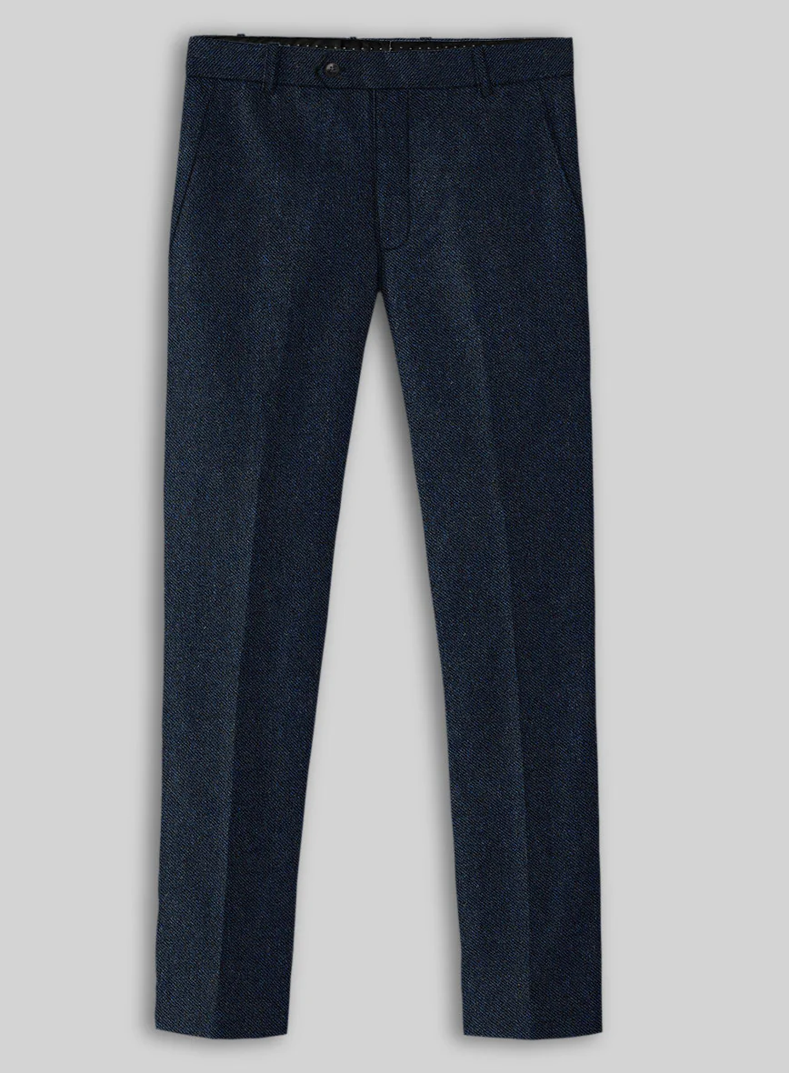 Royal Blue Denim Tweed Suit - Image 6