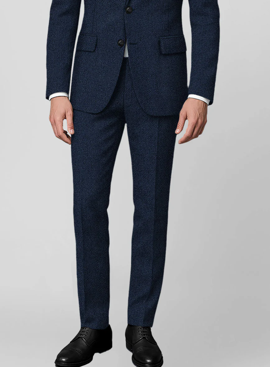 Royal Blue Heavy Tweed Suit - Image 7