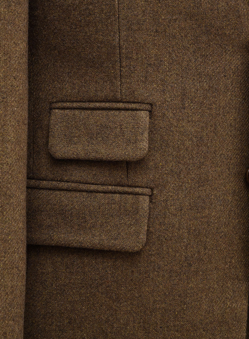 Royal Brown Heavy Tweed 3 Piece Suit - Image 5