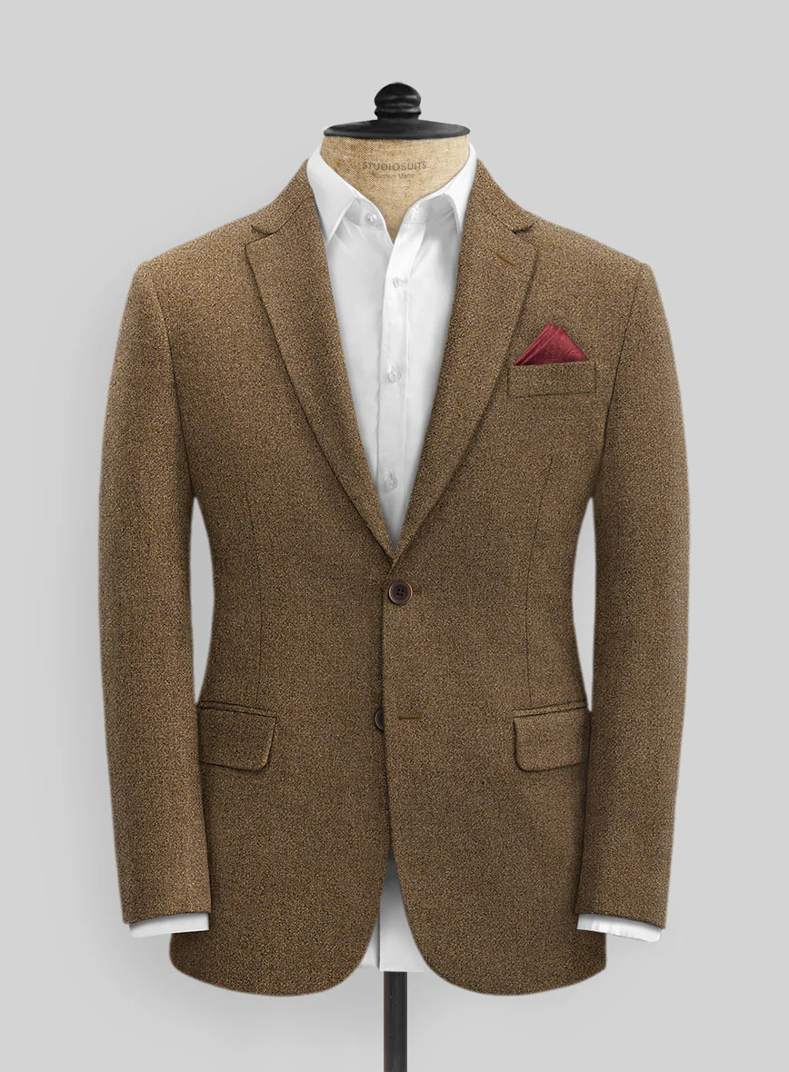 Royal Brown Heavy Tweed Suit - Image 5