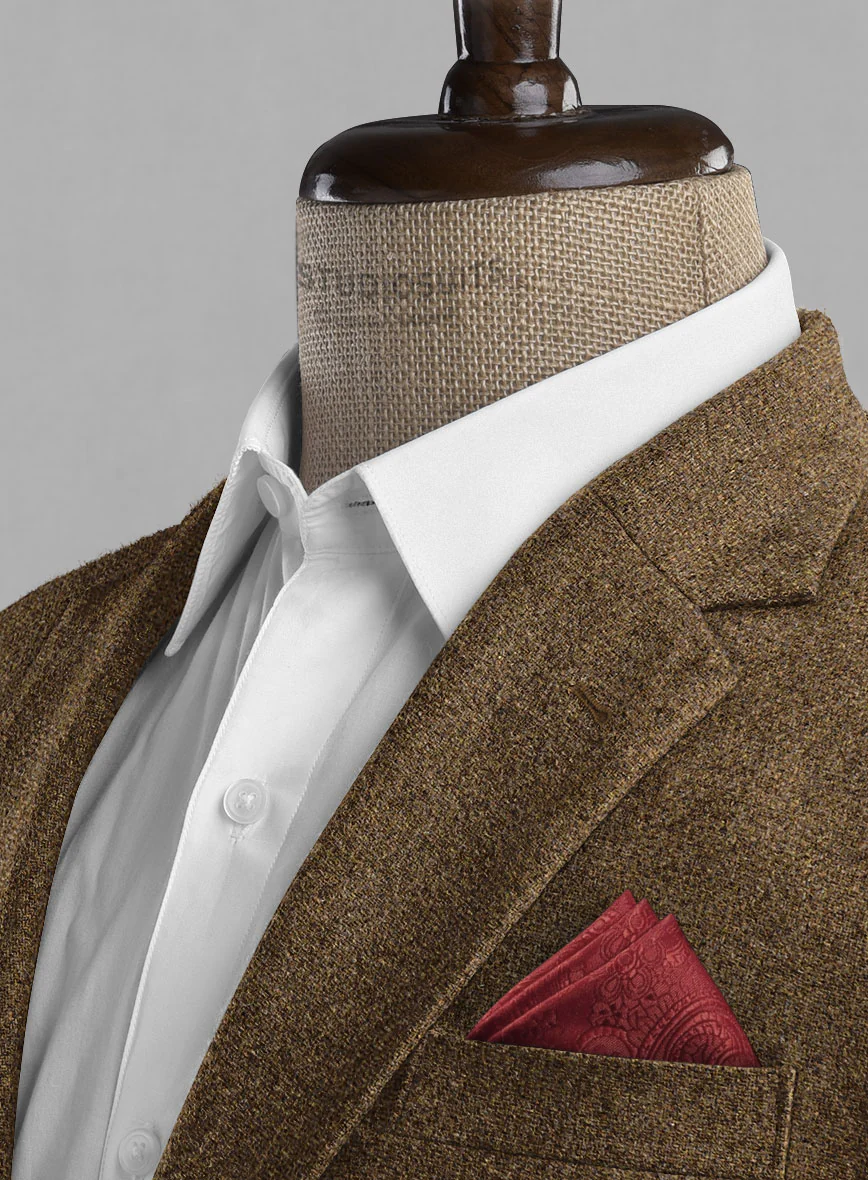Royal Brown Heavy Tweed Suit - Image 6