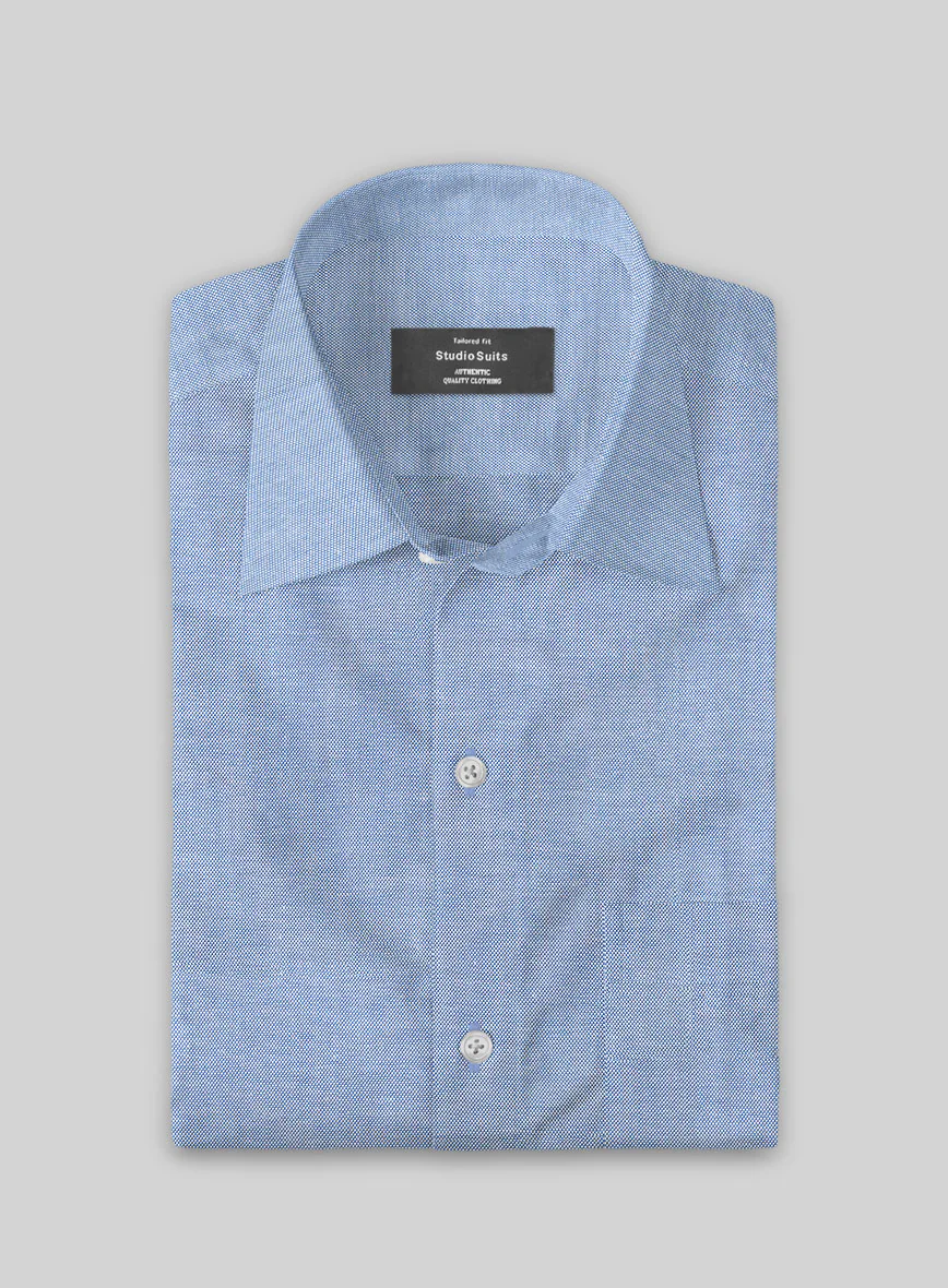 Royal Ink Dobby Cotton Shirt - Image 2