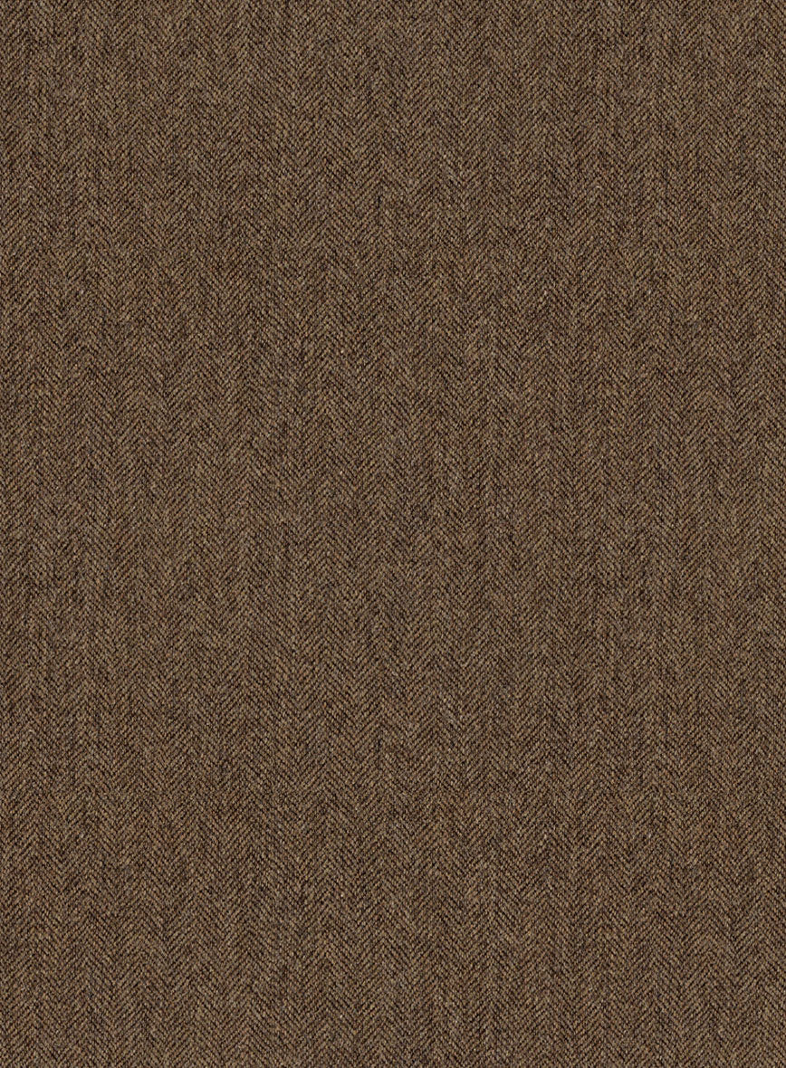 Rust Herringbone Tweed Highland Trousers - Image 5