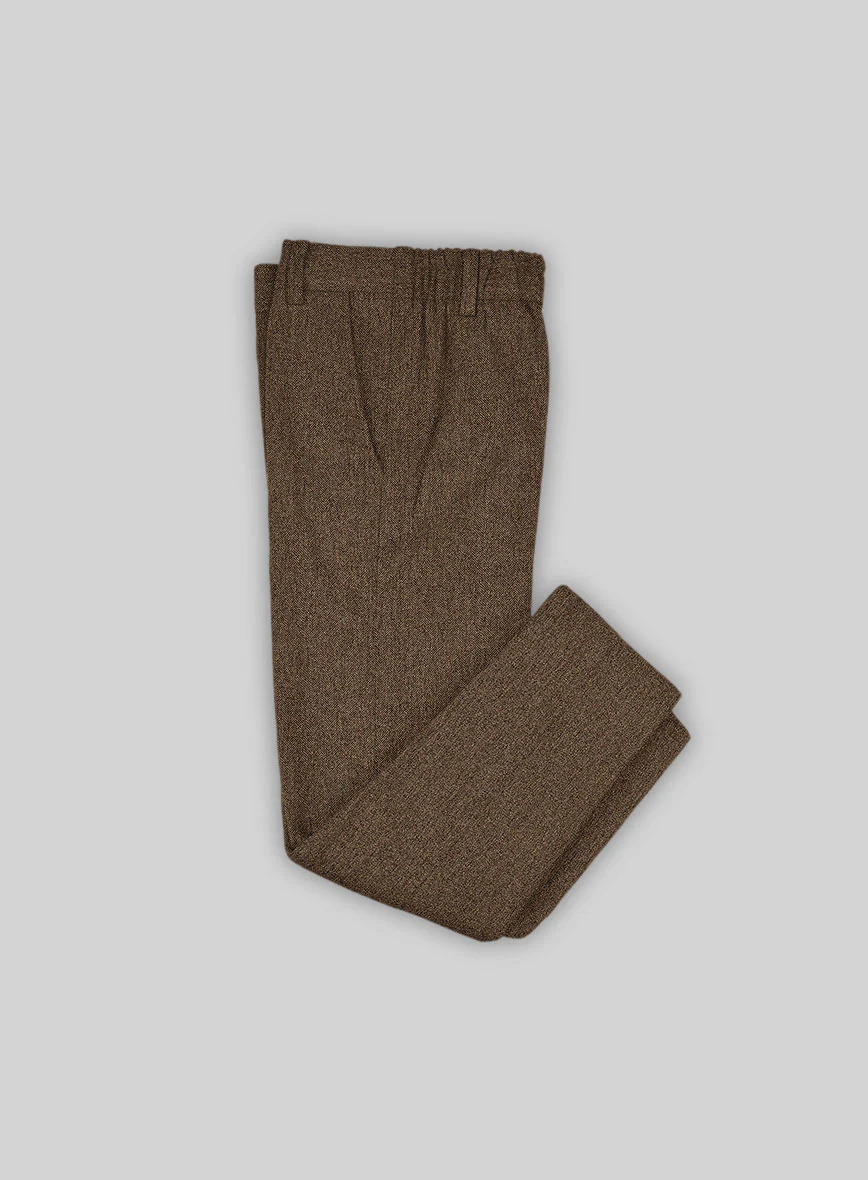 Rust Herringbone Tweed Boys Suit - Image 4