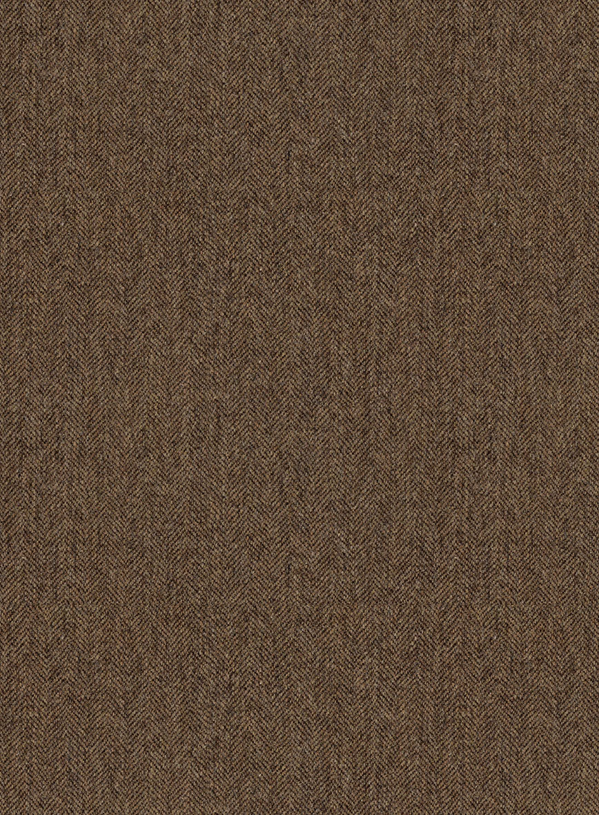 Rust Herringbone Tweed Jacket - Image 4