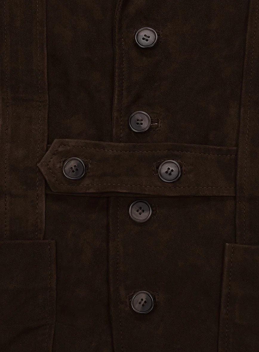 Safari Dune Suede Leather Blazer - Image 4
