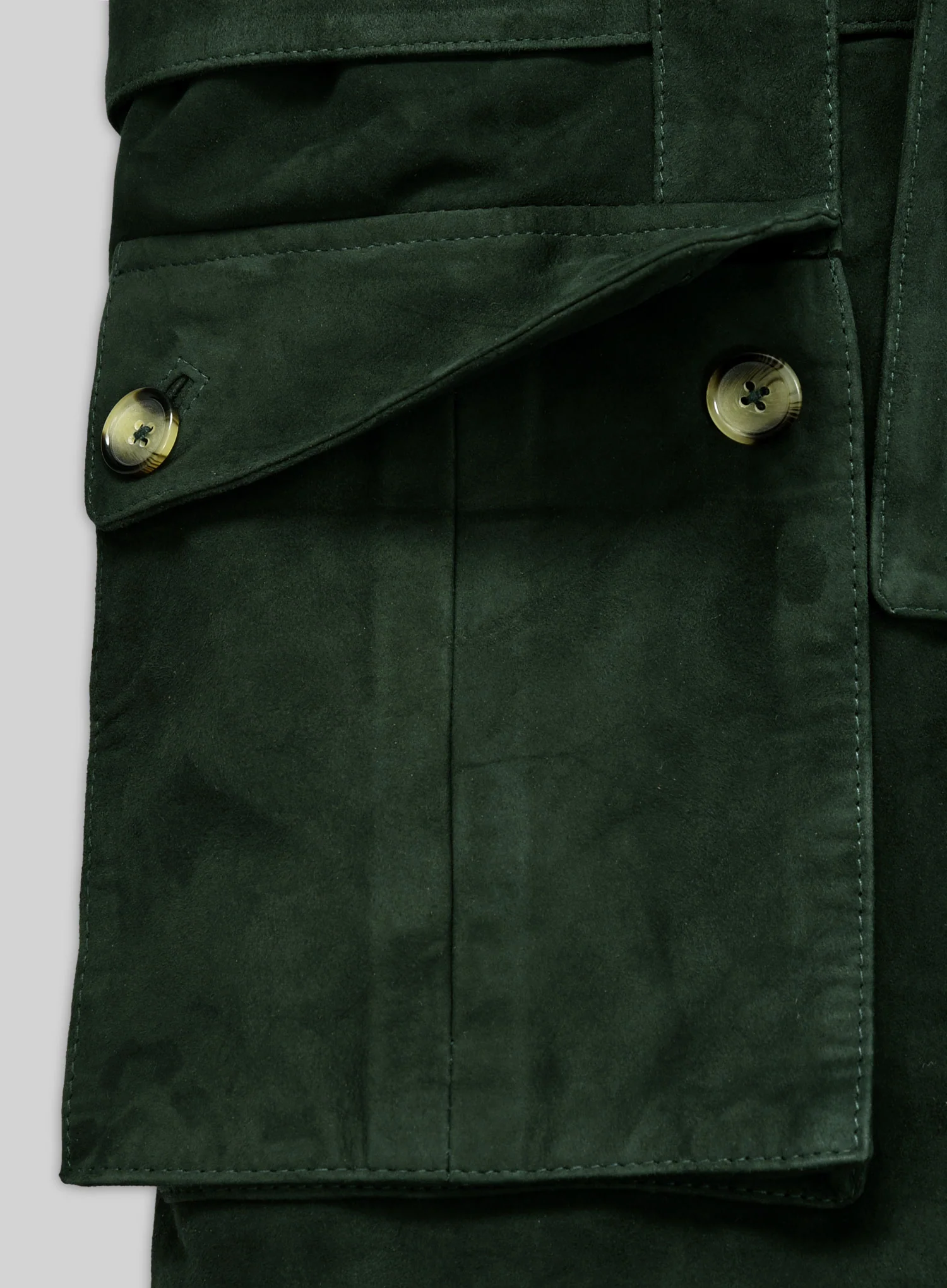 Safari Forest Suede Leather Blazer - Image 4