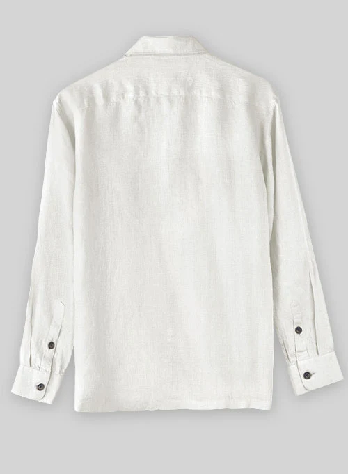 Safari Pure Natural Linen Overshirt - Image 4