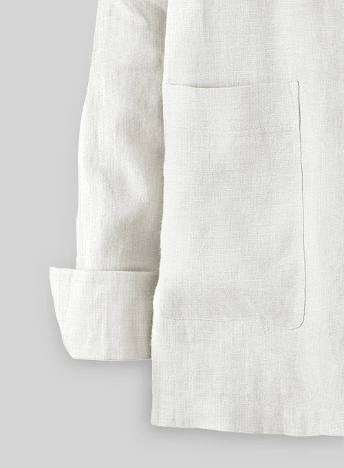 Safari Pure Natural Linen Overshirt - Image 5