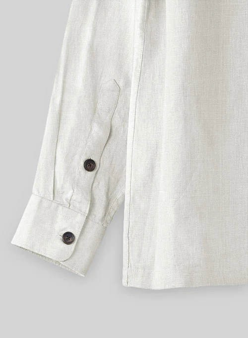 Safari Pure Natural Linen Overshirt - Image 6
