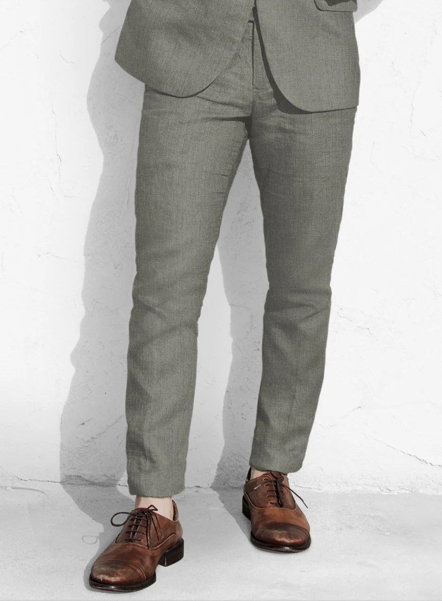 Sage Green Linen Pants - Image 2