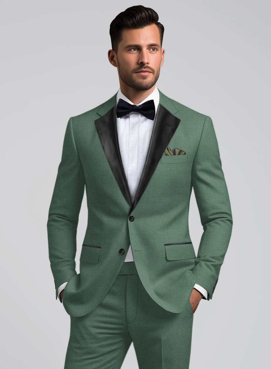 Sage Green Tuxedo Jacket - Image 2