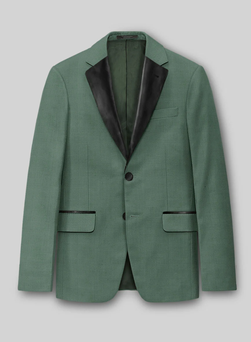 Sage Green Tuxedo Suit - Image 3