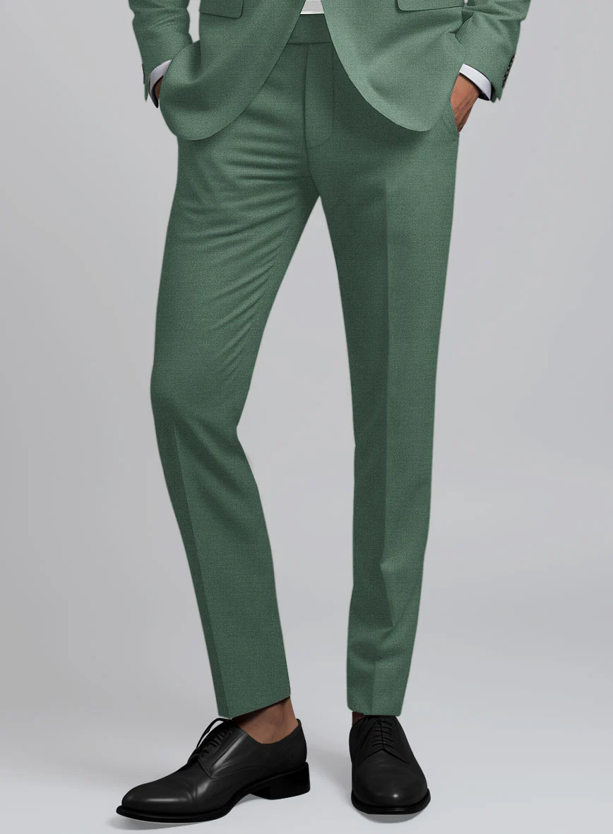 Sage Green Tuxedo Suit - Image 6