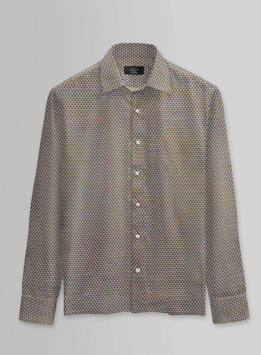Sage Lattice Cotton Shirt - Image 3
