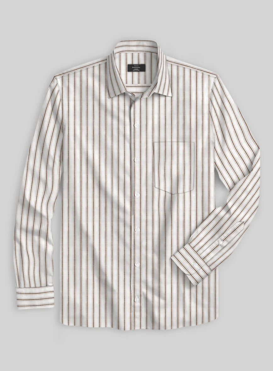 Sandbar Stripe Cotton Shirt - Image 3