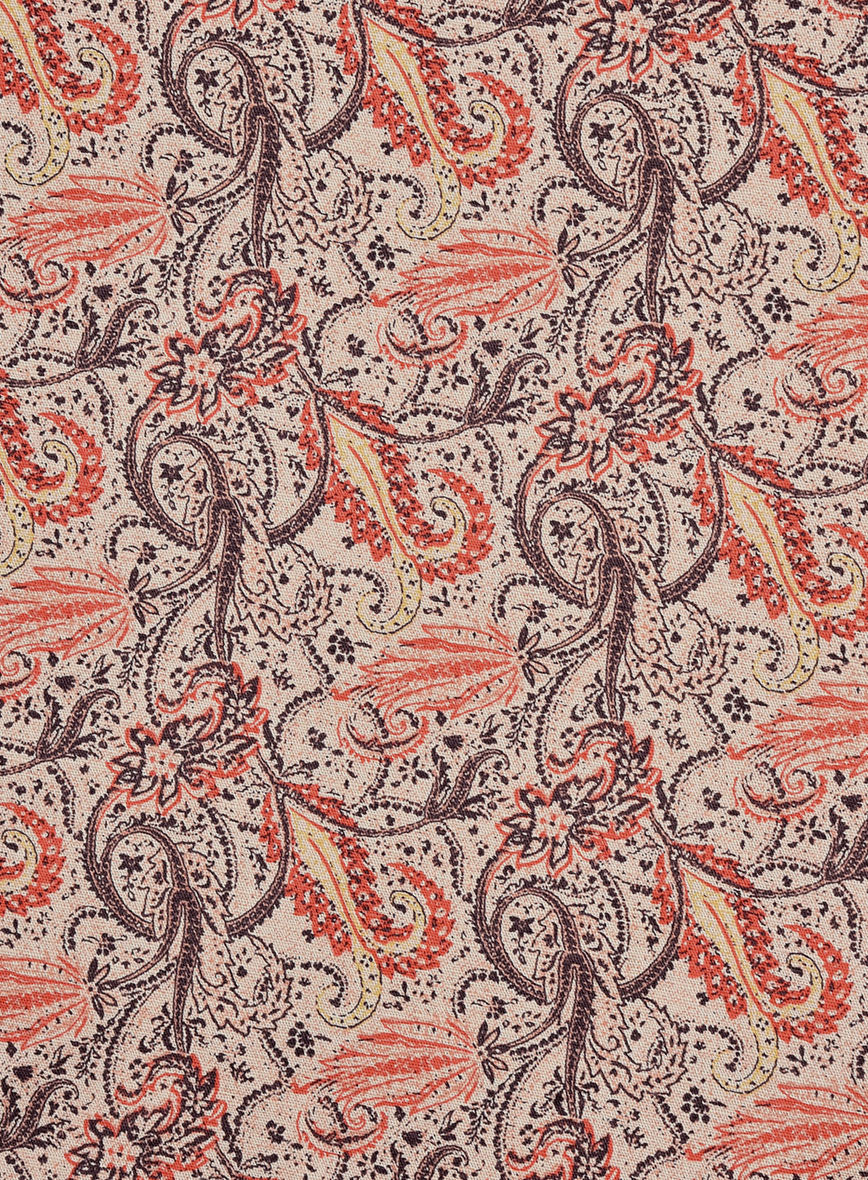 Sandscript Paisley Linen Cotton Shirt - Image 4