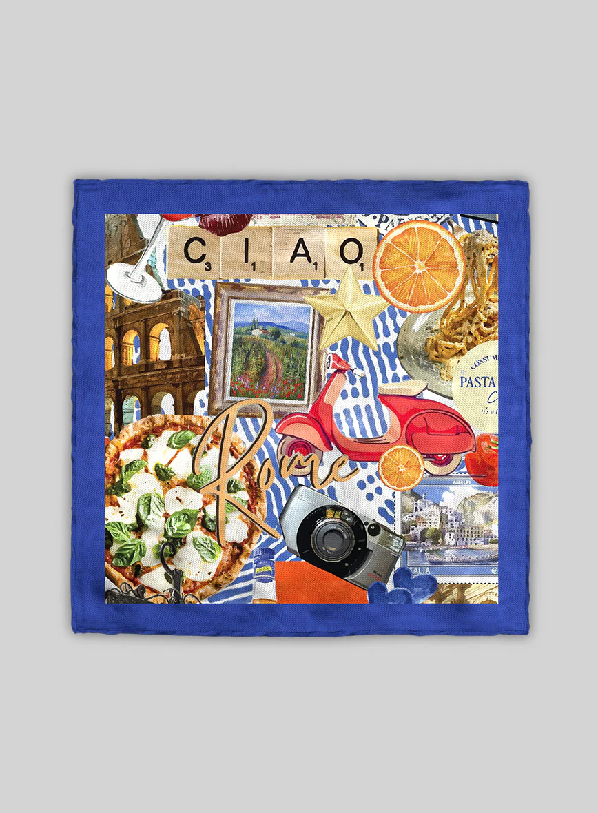 Sapori Silk Pocket Square - Image 3