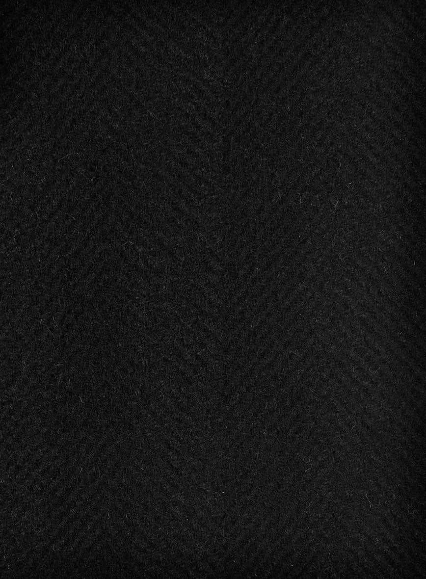 Sartori Allegra Black Herringbone Soft Tweed Jacket - Image 3