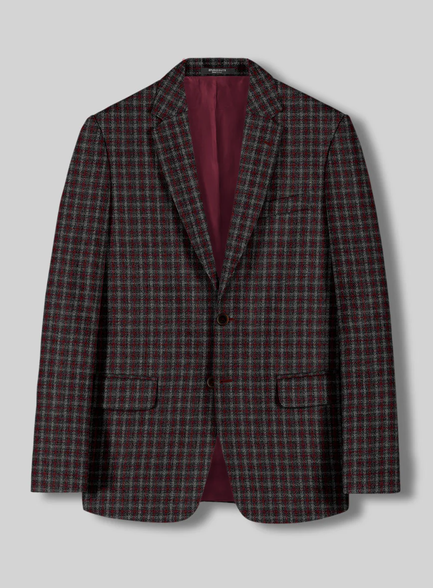 Sartori Ambrogio Red Check Soft Tweed Suit - Image 3
