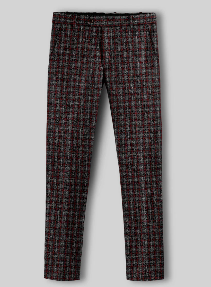 Sartori Ambrogio Red Check Soft Tweed Suit - Image 5
