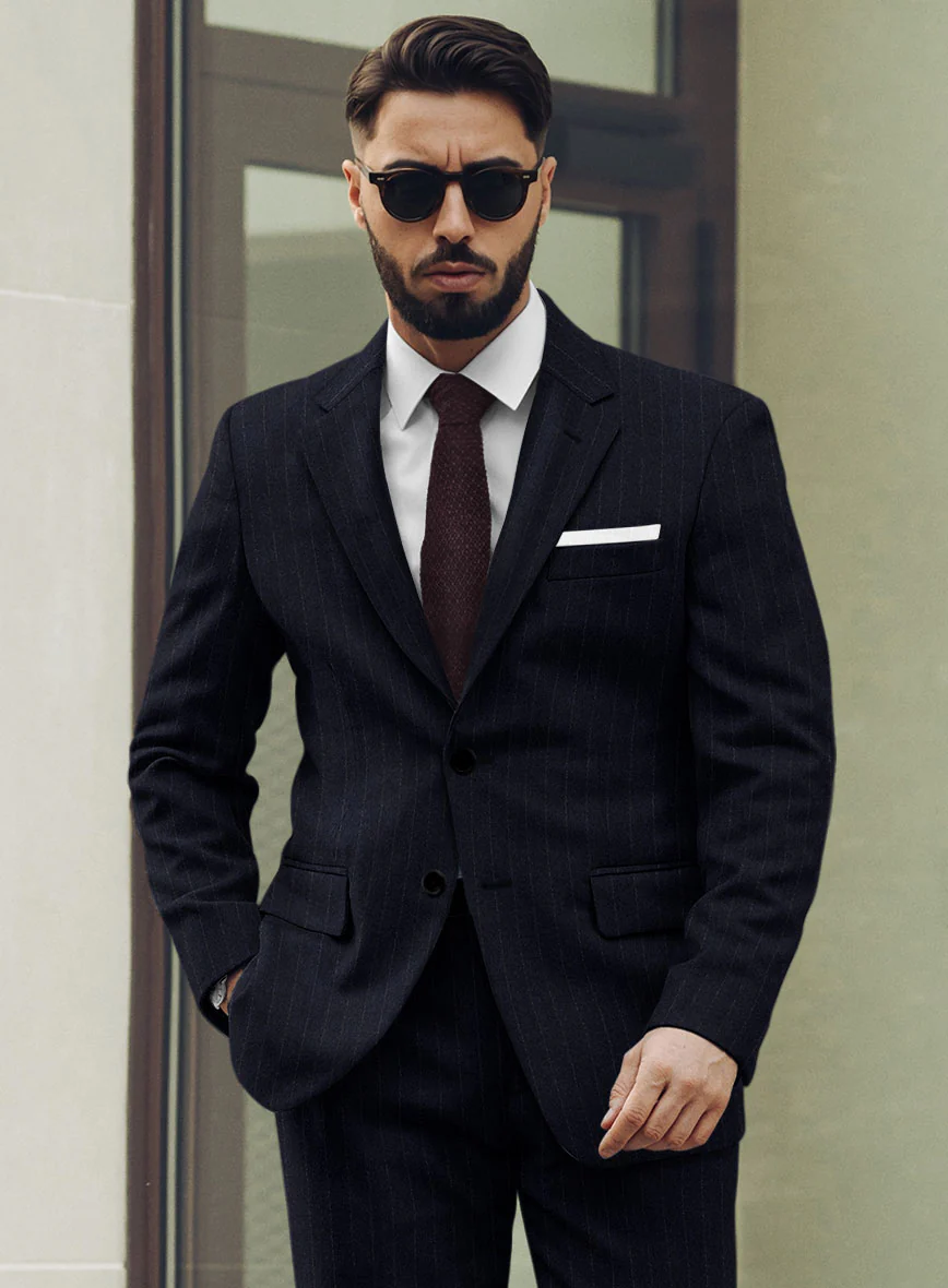 Sartori Ariadna Blue Stripe Soft Tweed Suit - Image 4