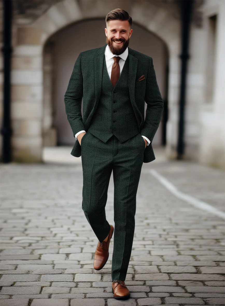Sartori Ariadna Green Check Soft Tweed Suit - Image 2