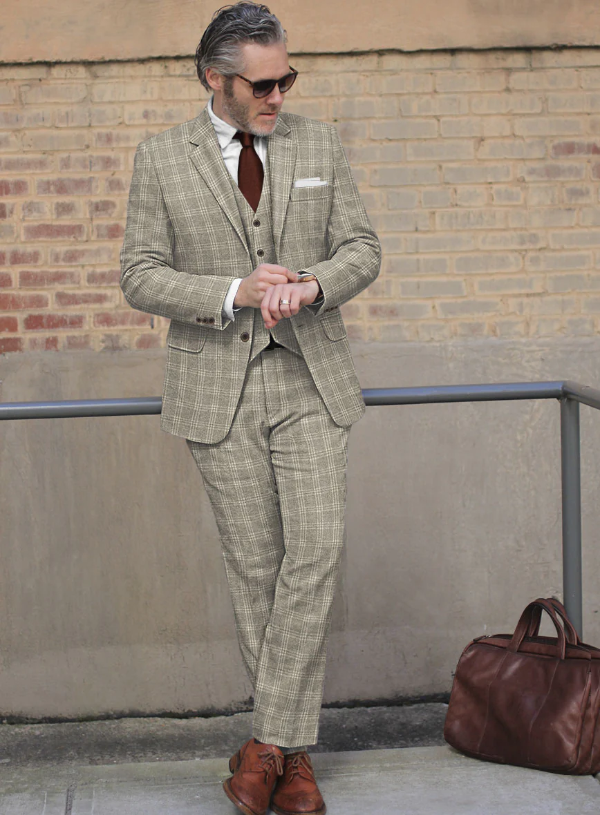 Sartori Baltasar Brown Check Soft Tweed Suit - Image 2