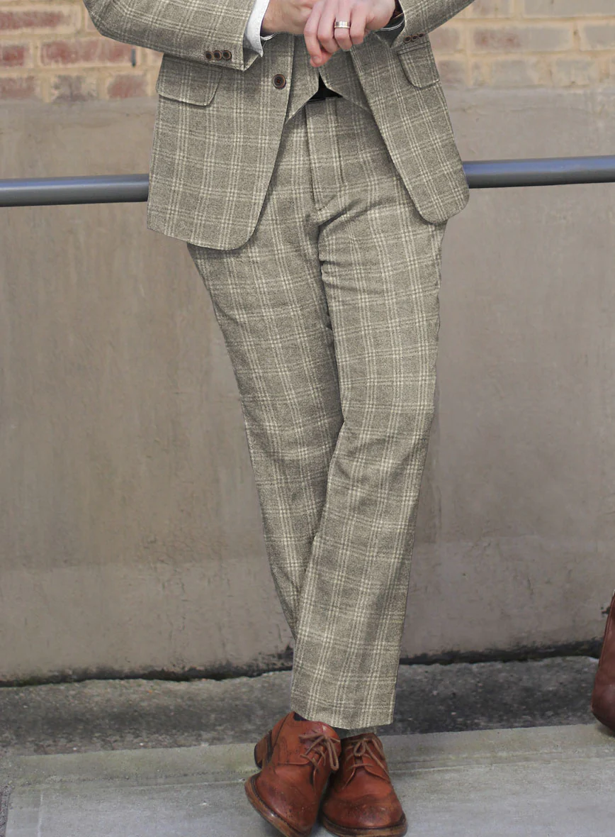 Sartori Baltasar Brown Check Soft Tweed Suit - Image 5