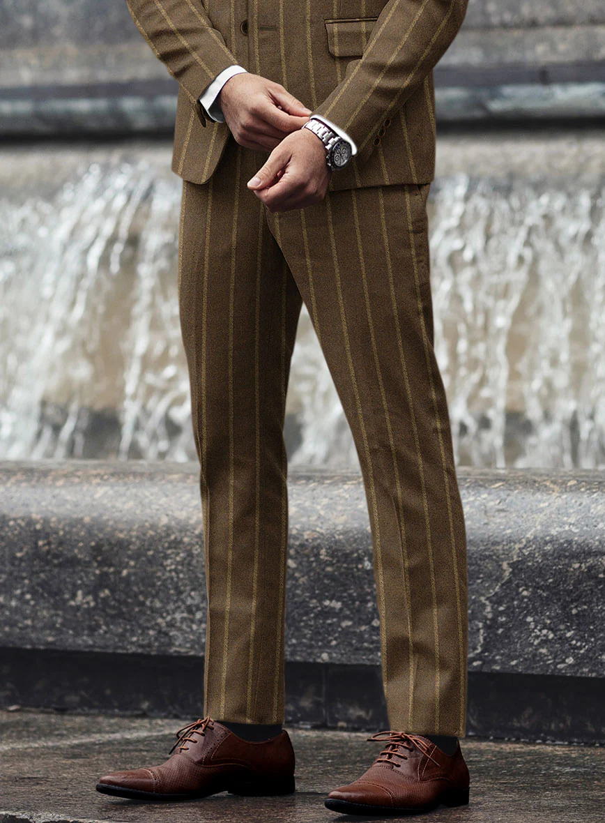 Sartori Caridad Brown Soft Tweed Pants - Image 2