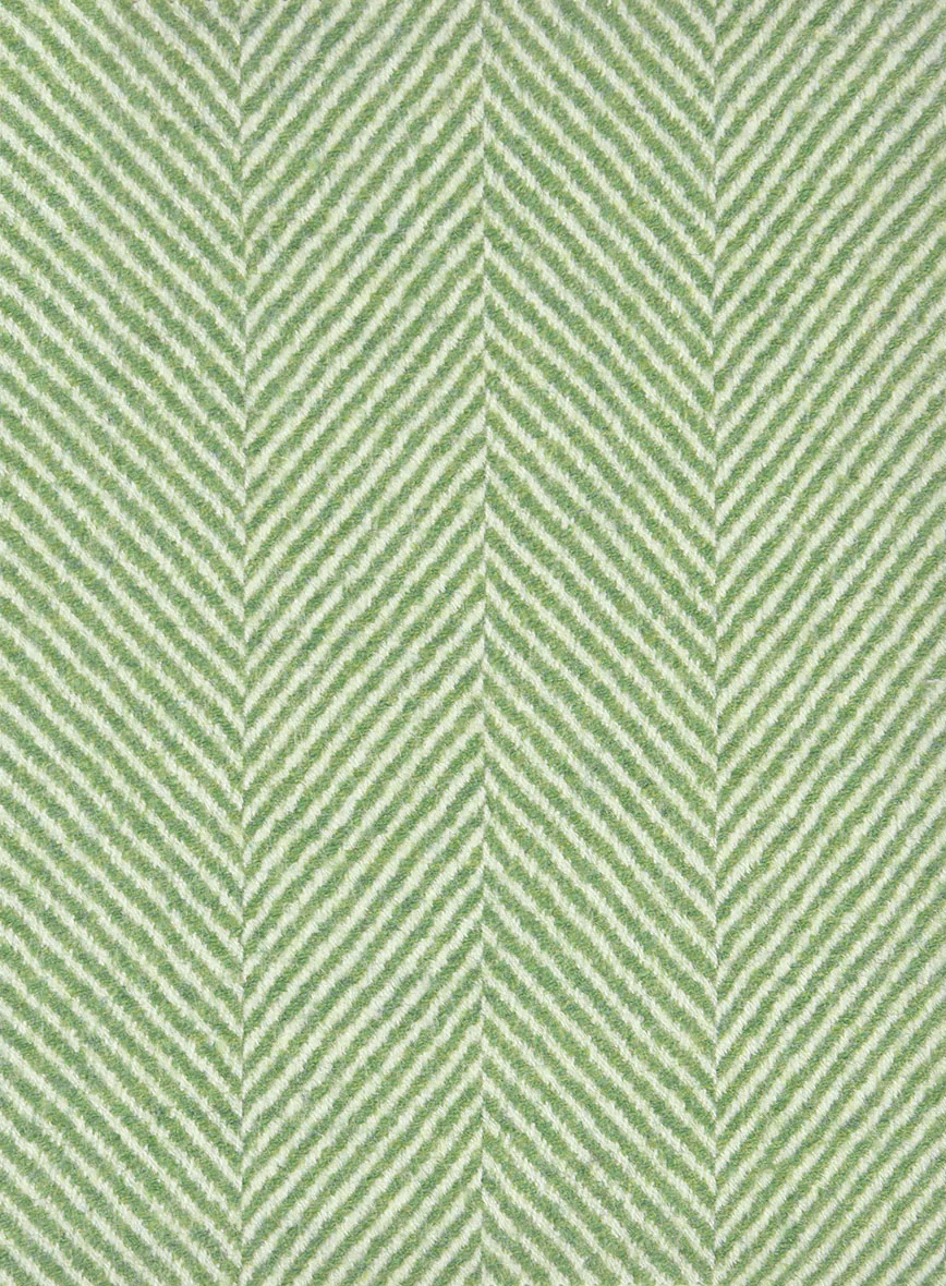 Sartori Celemente Green Herringbone Soft Tweed Jacket - Image 3