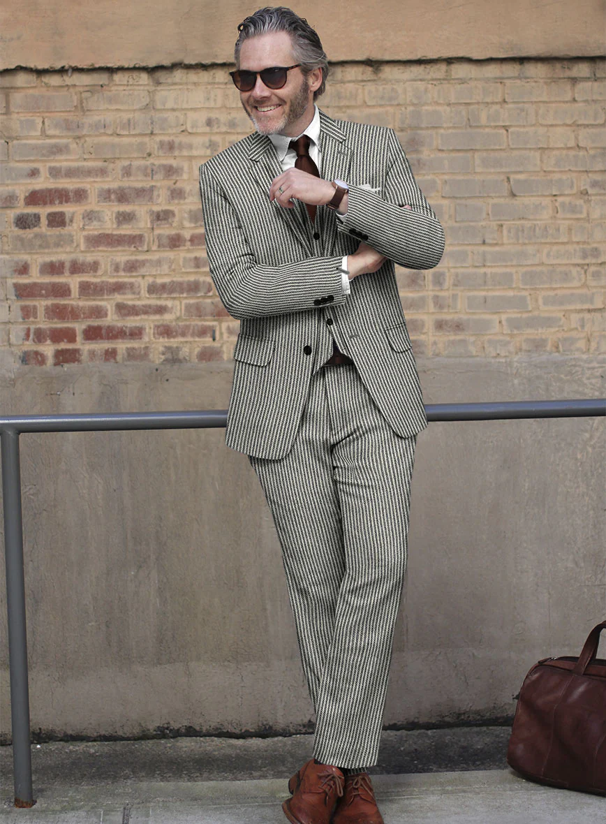 Sartori Flaminia White Soft Tweed Suit - Image 2