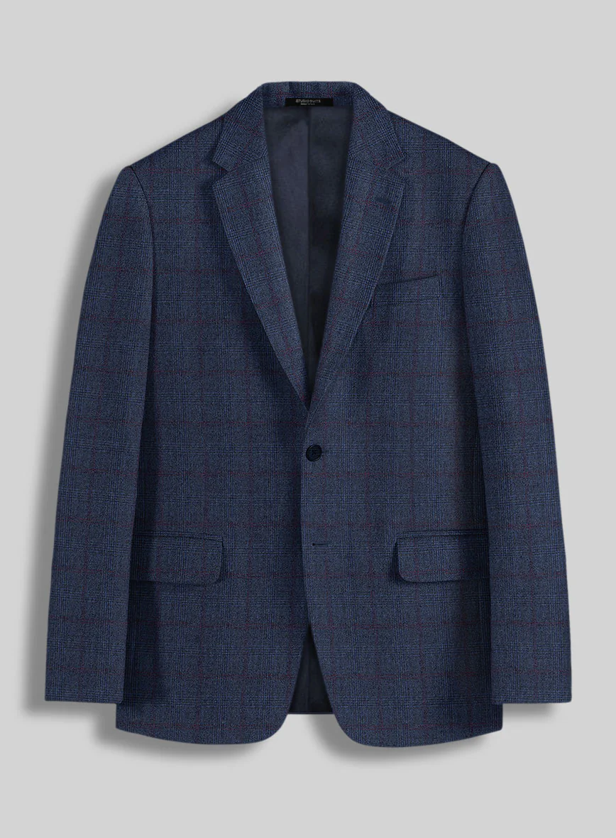 Sartori Franca Blue Check Soft Tweed Jacket
