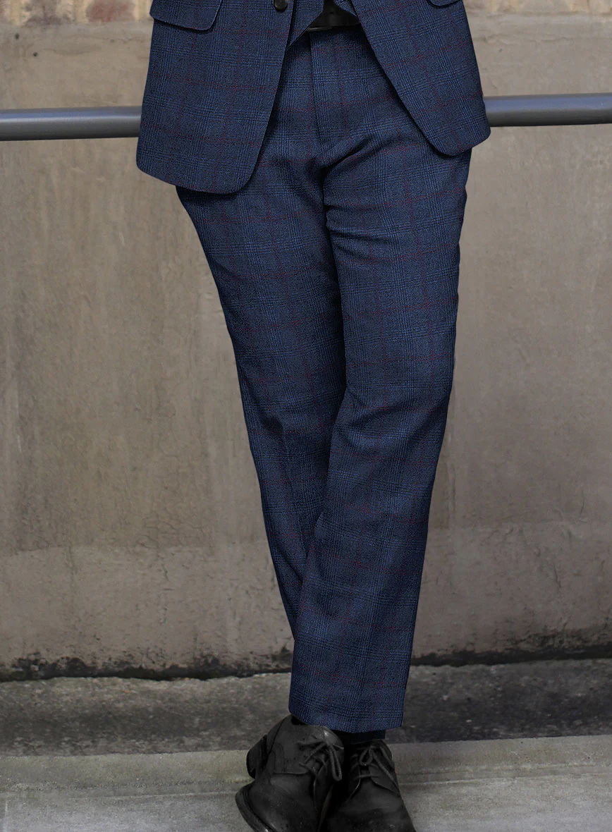 Sartori Franca Blue Check Soft Tweed Suit - Image 6