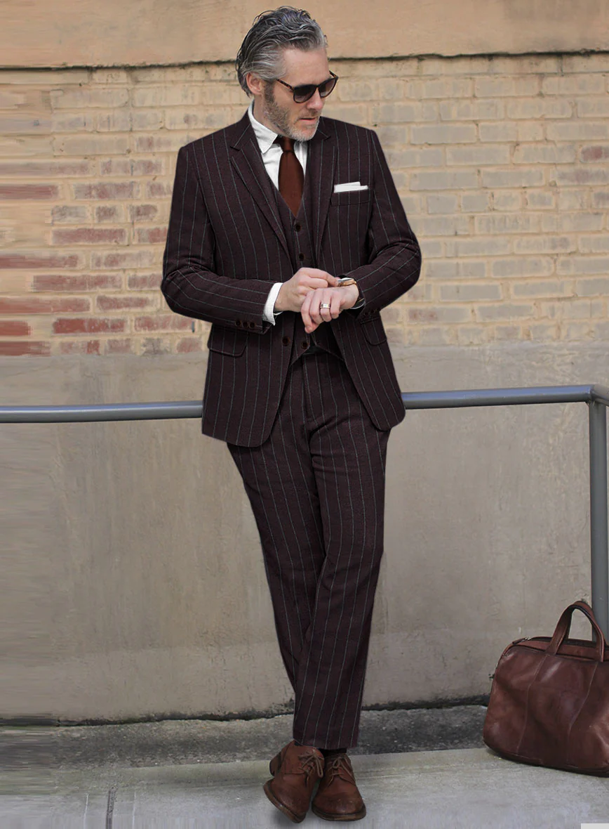 Sartori Fulgencia Dark Wine Soft Tweed Suit - Image 2