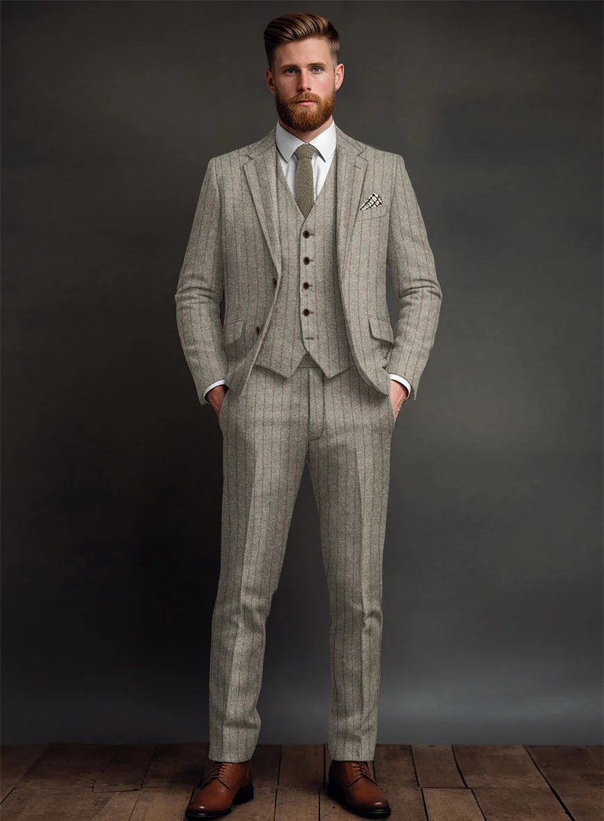 Sartori Gema Beige Soft Tweed Suit - Image 2