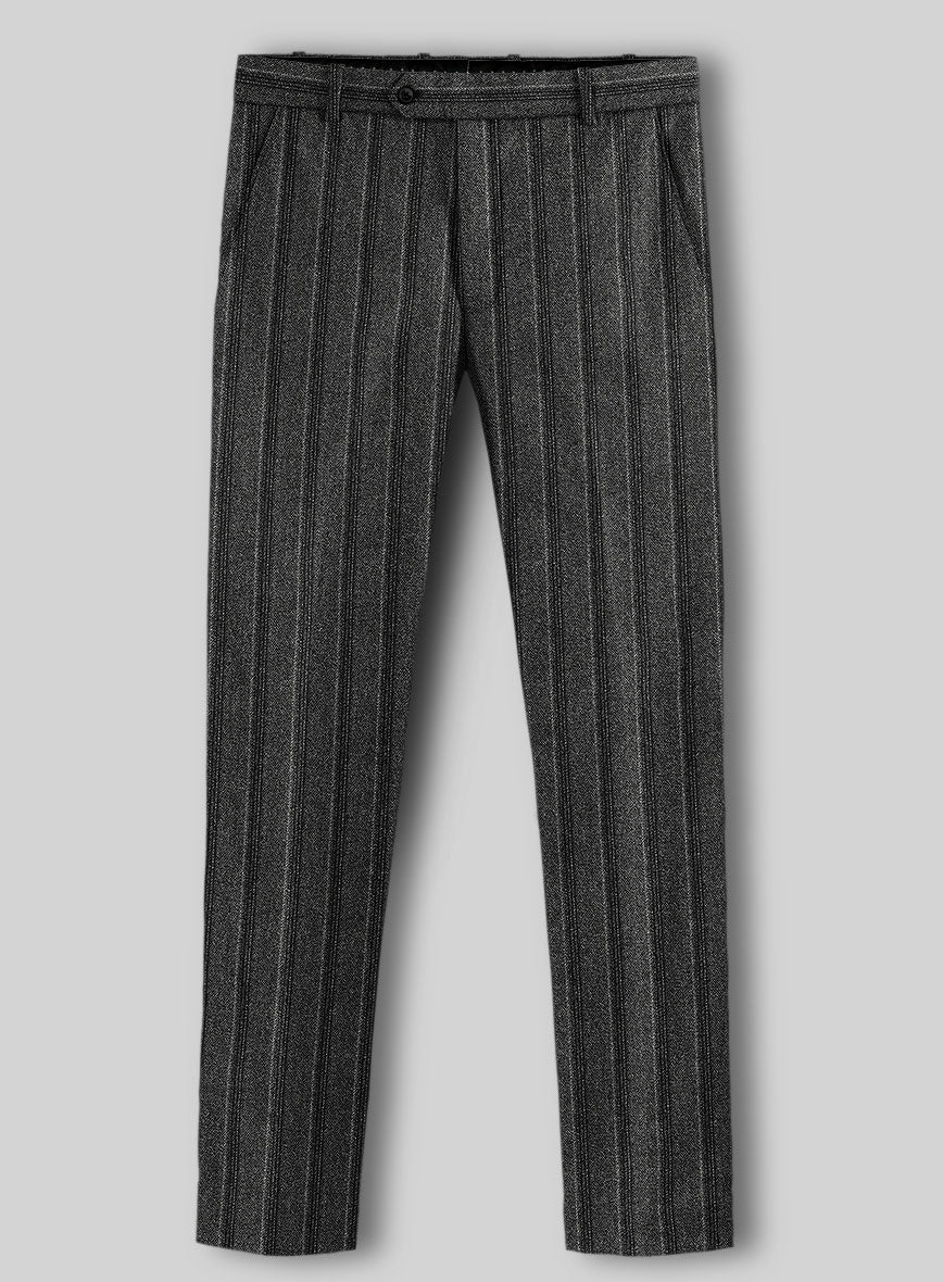 Sartori Leocadia Charcoal Stripe Soft Tweed Suit - Image 6
