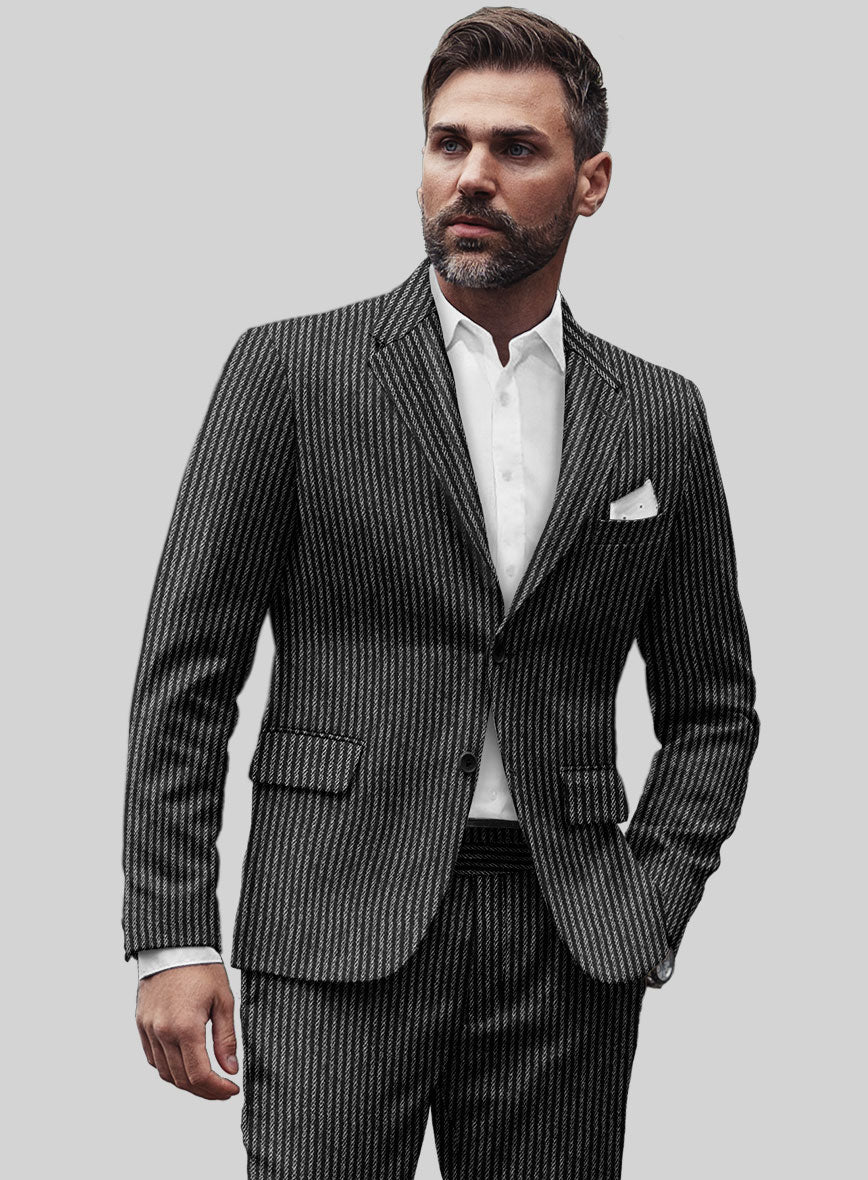 Sartori Mariano Black Soft Tweed Jacket - Image 2