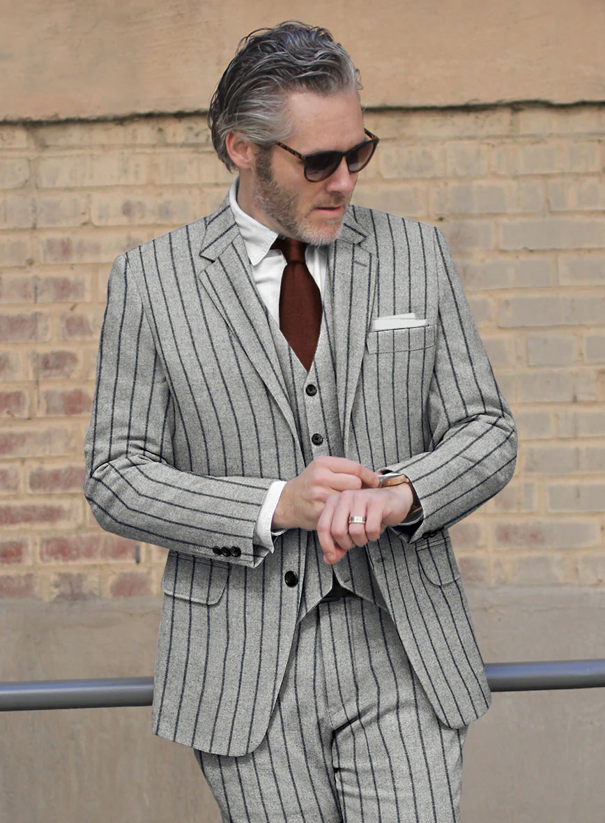 Sartori Orietta Gray Soft Tweed Suit - Image 4