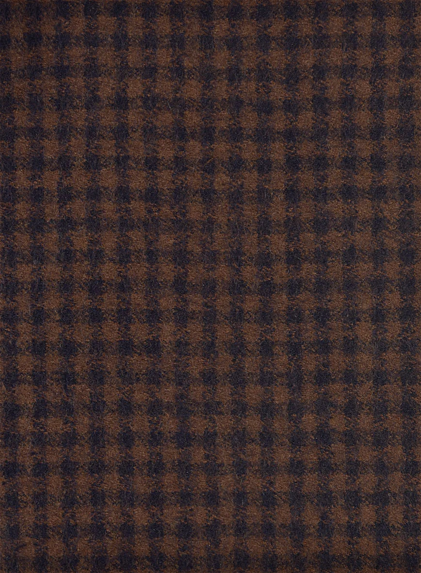 Sartori Petronila Brown Check Soft Tweed Pants - Image 3