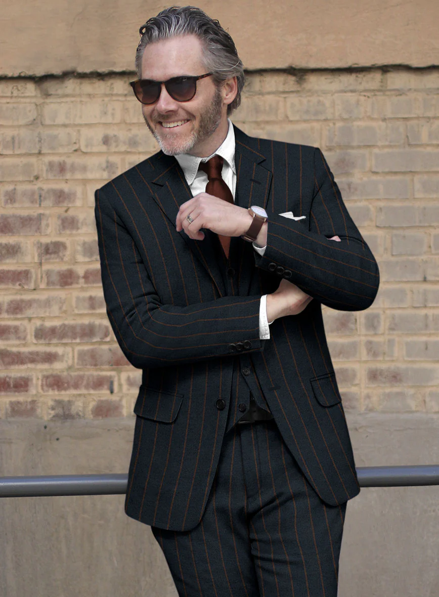 Sartori Sabino Dark Blue Soft Tweed Suit - Image 4
