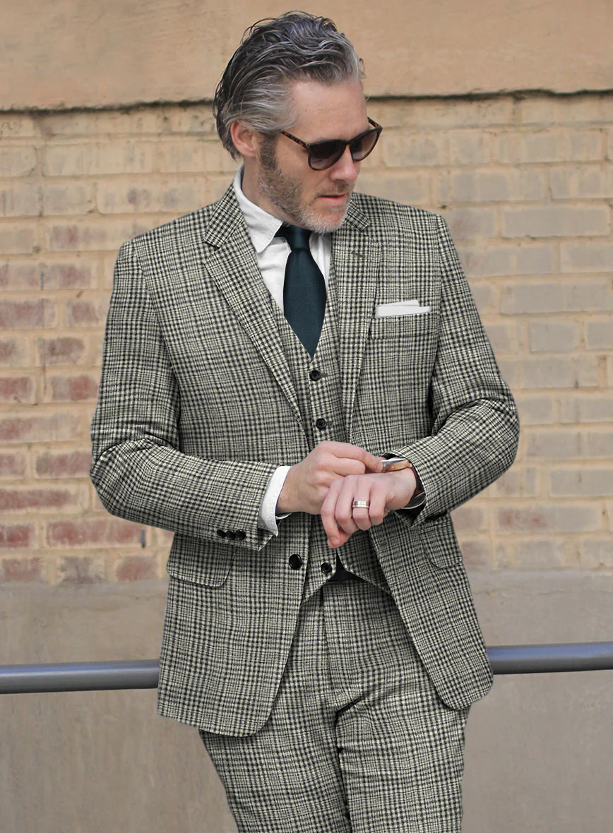 Sartori Spartaco Black Check Soft Tweed Jacket - Image 2